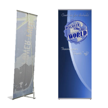 HWELS - Small Econo-L Banner Stand