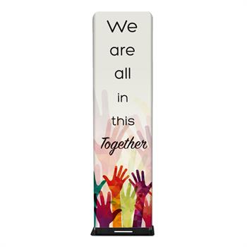 RPCBSCOVKIT3 - 2' SlimStand,DS Kit (HW+Graphic)"We are all in this together"(Multi)