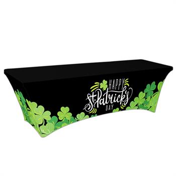 RPCSOY8FSSH15 - Preprinted Holiday SuperStretch Cover 8' - Black "Clover"