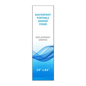 RPQBN2484 - 24"x84"H Graphic for 4'-7' Adj Portable Bannerstand