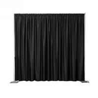 (3)54"x16'H Poly Velour Backdop Drape panels sewn together