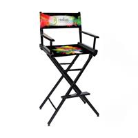 Counter(30"H)Director Chair w/Printed Canvas, 2-Sided
