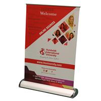 HWBSRUML - Mini Rollup Banner Stand - Large