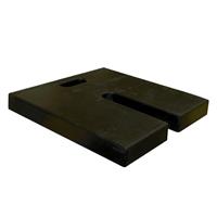 HWBWG181820 - Rubber Base Weight (2.0), 18"x18", 20 lbs.,Black