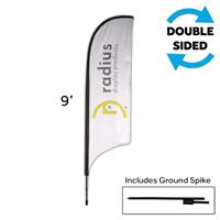 HWFFSO2KIT - Small Outdoor Feather Flag Kit, w/Graphic, 2-Sided