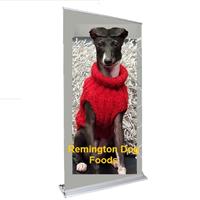 Retractable Banner Stand, Deluxe, 36"x70.5-93.5"H, w/Bag & Graphic