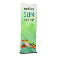 3' Radius Slim Stand™ w/Graphic, 1-Sided