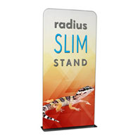 4' Radius Slim Stand™ w/Graphic, 1-Sided