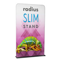 5' Radius Slim Stand™ w/Graphic, 1-Sided