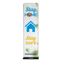 2' SlimStand,DS Kit (HW+Graphic)"Stay Home, Stay Safe"(Multi)
