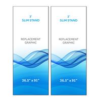 Graphic for 3' Radius Slim Stand™, 2-Sided